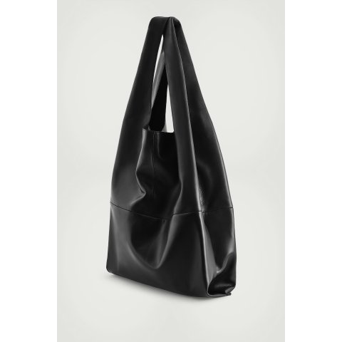 COSSlouchy Leather Tote Bag