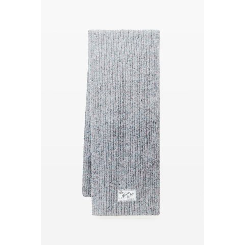 Alexander WangGrauer Mouline-Tweed针织围巾