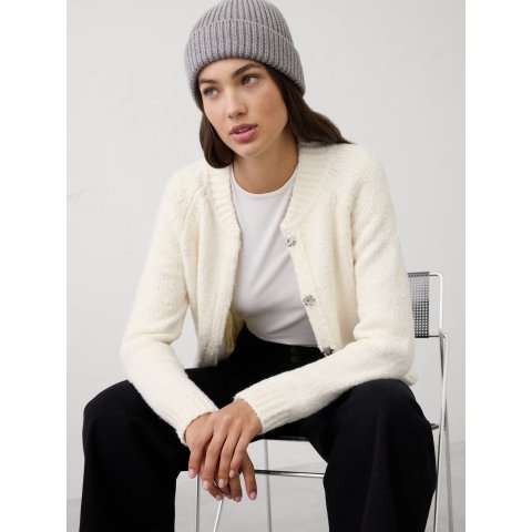 Banana RepublicBoucle Bomber Sweater Jacket