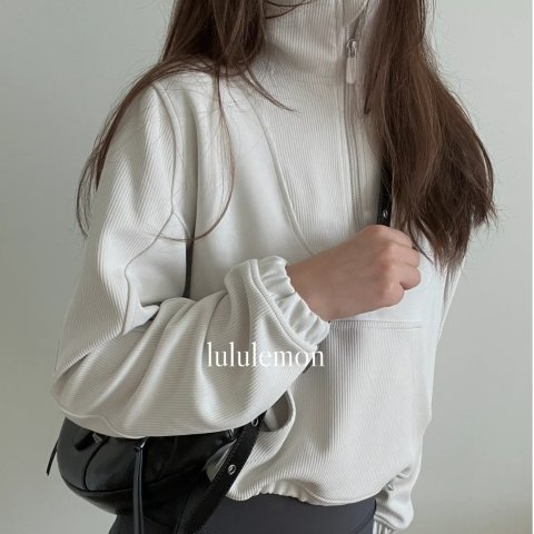 Lululemon@littleYuSoftstreme半拉链卫衣