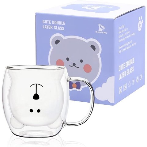 SHENDONG 可爱熊玻璃杯 250ml