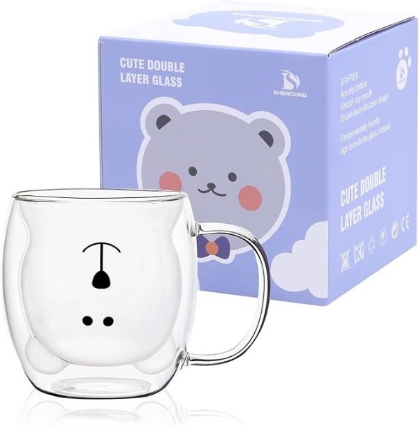 SHENDONG 可爱熊玻璃杯 250ml