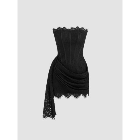 Lace Tube 蕾丝露背连衣裙