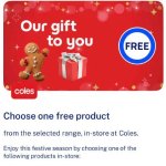 Coles 礼品 多款节日美食中任选其一！