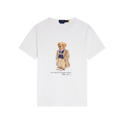 Polo Ralph LaurenBear Print Cotton T-Shirt