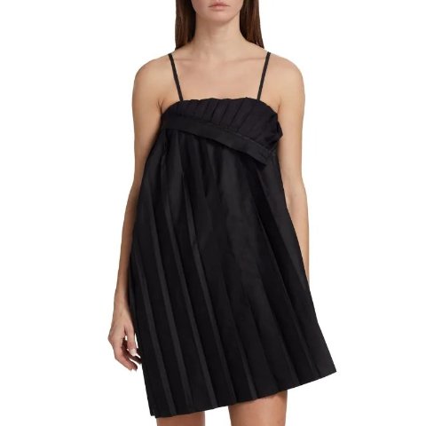 MM6 Maison MargielaPleated Convertible Minidress