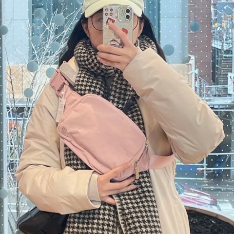 Everywhere 粉色腰包 2L