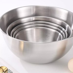 Art & Cook Stainless Steel Mixing Bowl Set 5-Piece