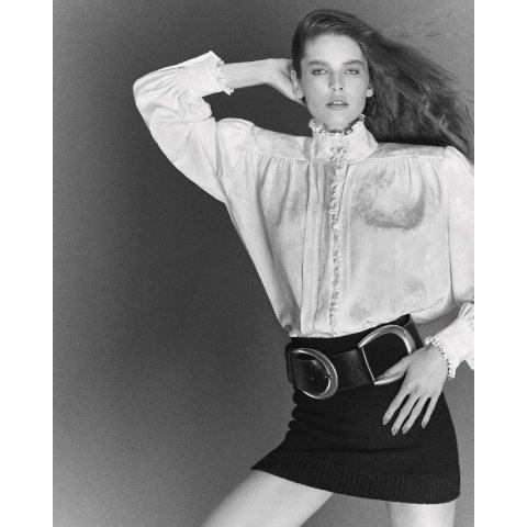 ChloeOversized Ruffled Blouse