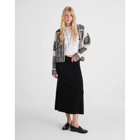 MadewellMerino Wool-Blend Maxi Skirt