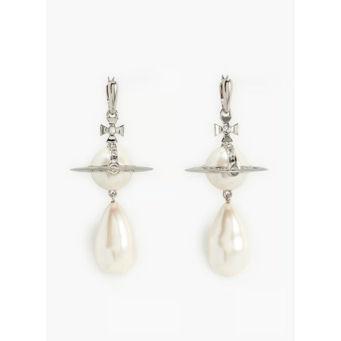 巨型珍珠耳环 澳白色