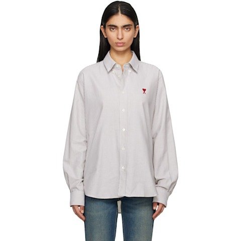 Ami de Coeur 棉质衬衫 杏色/米白