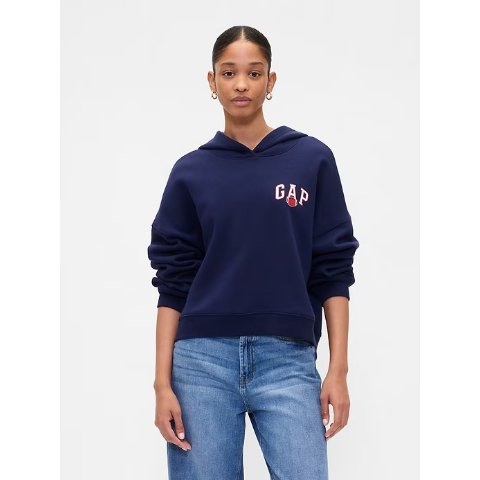 GapWedge Graphic Cropped Hoodie