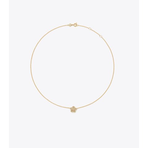 Tory BurchFORGET ME NOT Pave Pendant Necklace