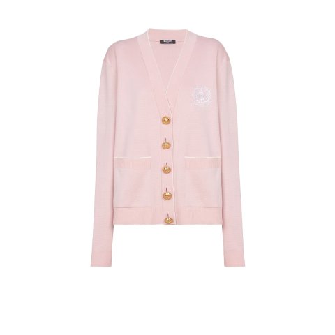 Balmain标志刺绣开衫