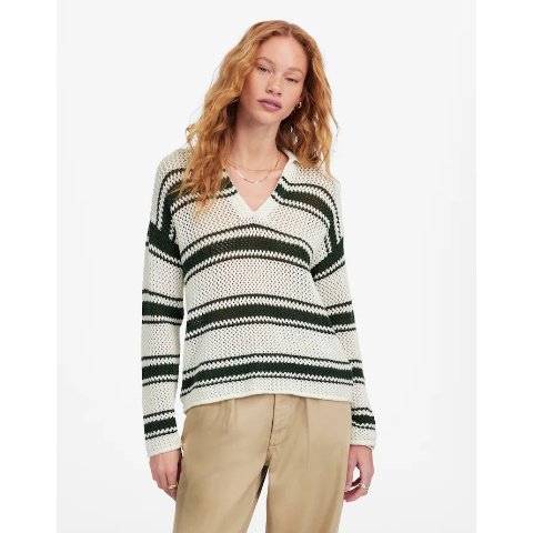 MadewellOpen-Stitch Johnny Collar Sweater