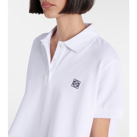 LoeweAnagram Cotton Pique Polo Shirt