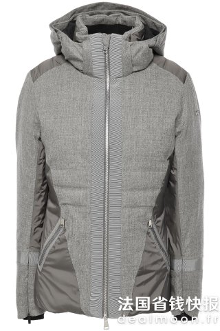 Sella 羊毛拼接连帽羽绒服