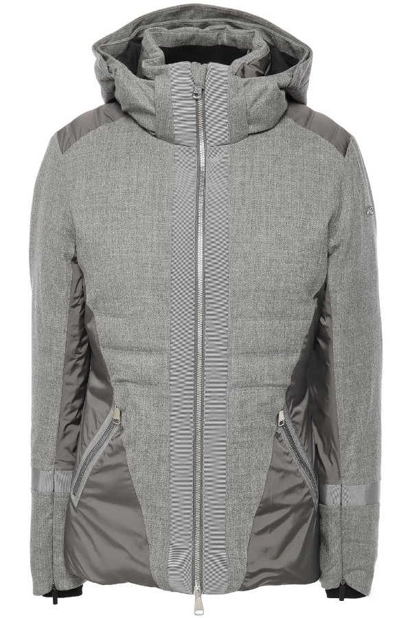 Sella 羊毛拼接连帽羽绒服