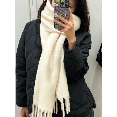 舒芙蕾流苏围巾 