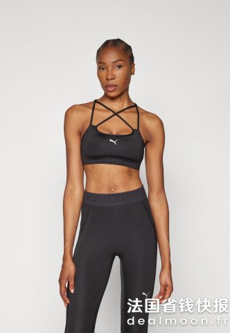 PumaMove Strappy 运动文胸 黑色