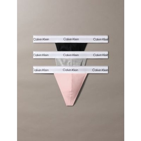 Calvin KleinIcon Cotton Stretch Thong 3-Pack