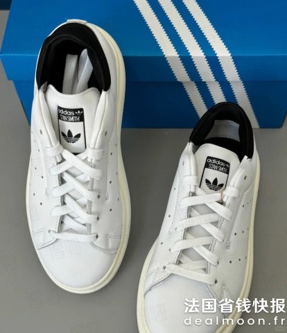 Adidas@花花吃饱饱Court Tourino 黑尾小白鞋