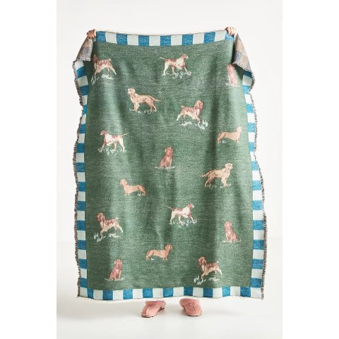 AnthropologieWoven Jacquard Throw Blanket