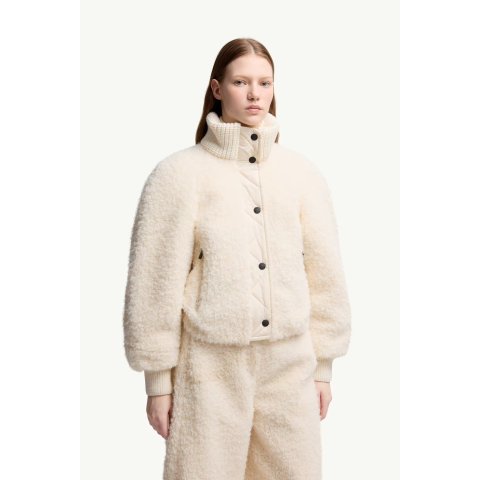 MonclerAyles Wool Short Down Jacket