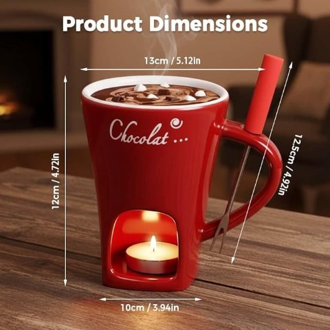 Schokofondue 红色巧克力火锅杯 200ml