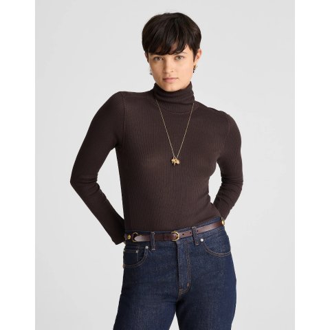 MadewellRibbed Turtleneck Long Sleeve Tee