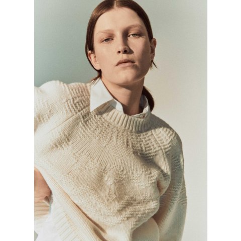 VinceFair Isle Wool Raglan Sweater