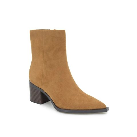 SplendidSage 65MM Suede Block Heel Booties