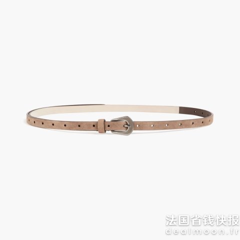 Brunello Cucinelli老钱王牌也是被我收入囊中麂皮皮带 棕色