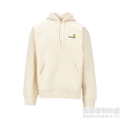 奶油色连帽卫衣