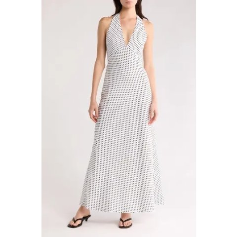 ReformationDelilah Linen Halter Maxi Dress