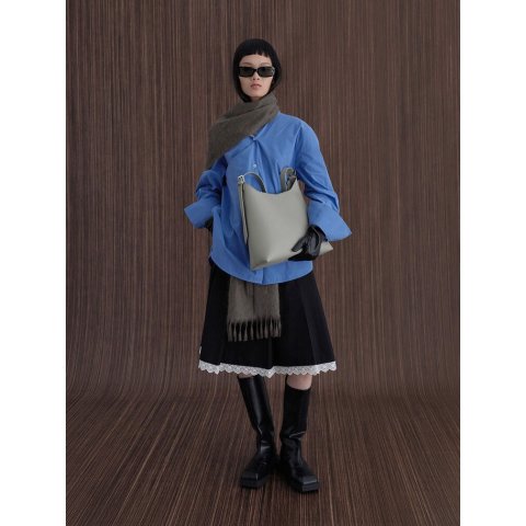 Charles & KeithHertha Trapeze Slouchy Hobo Bag Grey