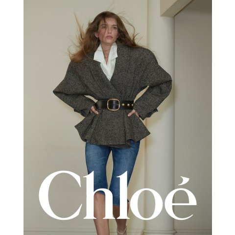ChloeDouble-Breasted Short Riding Coat