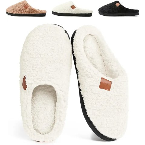 SRONEY 女士保暖记忆棉拖鞋