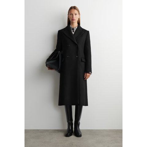 COSWool Double-Breasted Long Coat
