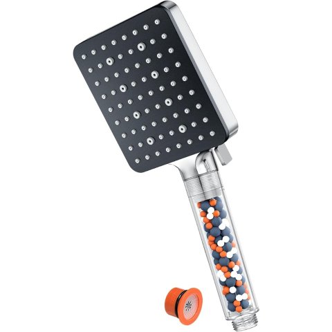 三重矿石过滤，6种淋浴模式过滤花洒