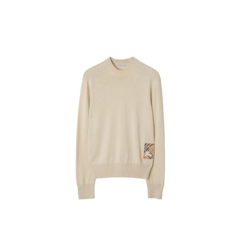 BurberryCheck Label Wool Sweater