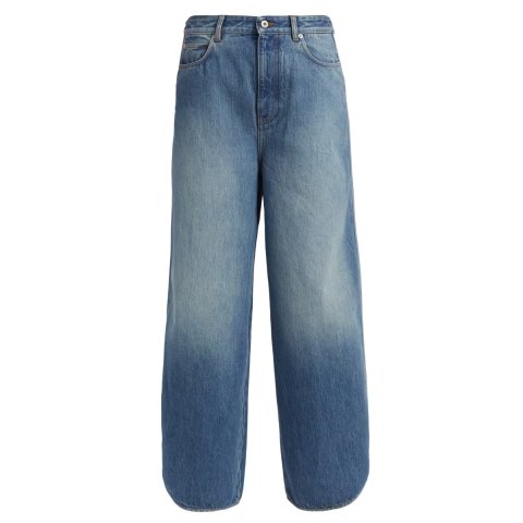 LoeweWashed Denim High-Rise Straight-Leg Jeans