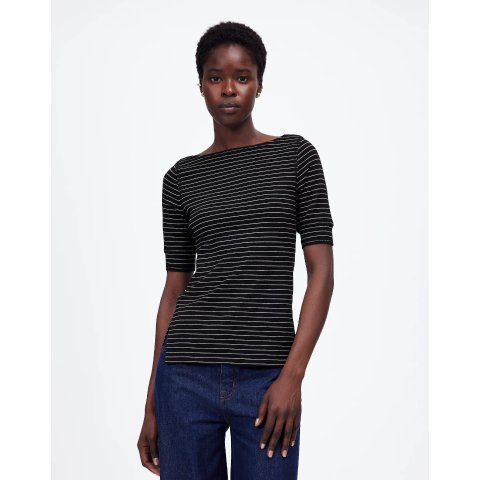 MadewellRibbed Boatneck Tee Stripe