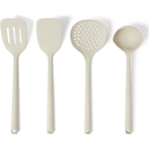Amazon Basics 硅胶厨具套装 4件 浅灰