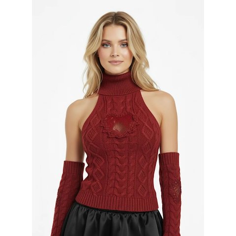 Guipure 蕾丝针织背心