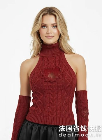 Guipure 蕾丝针织背心