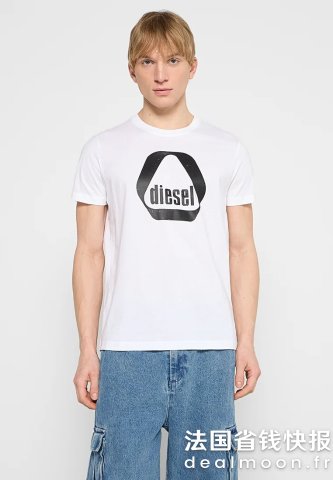 DieselT-DIEGOR 印花T恤 白色
