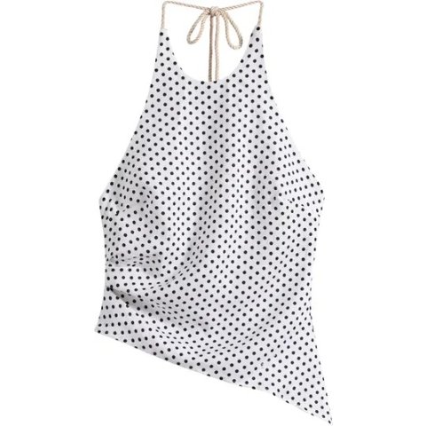ReformationReese Polka Dot Linen Top