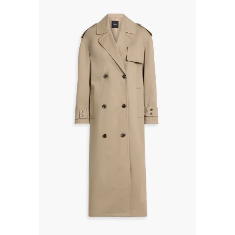 TheoryCotton-Blend Gabardine Trench Coat